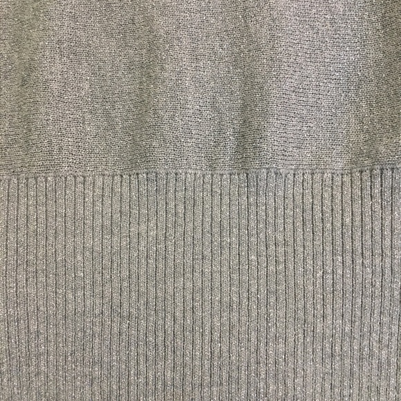 Silver Dolman Sleeve Cold Shoulder Top - Picture 2 of 6